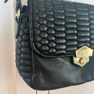 Aimee Kestenburg Black Quilted Leather Shoulder or Crossbody Bag